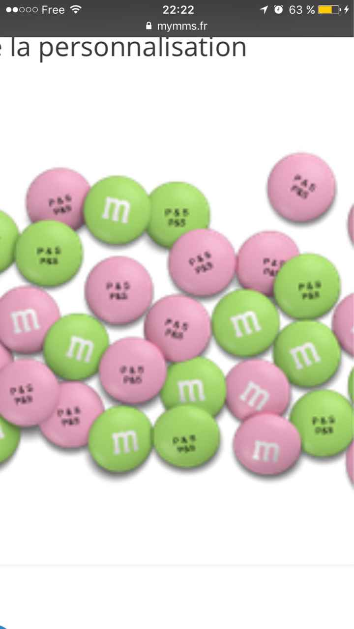  Quantité dragées ? Enfin M&m's - 1