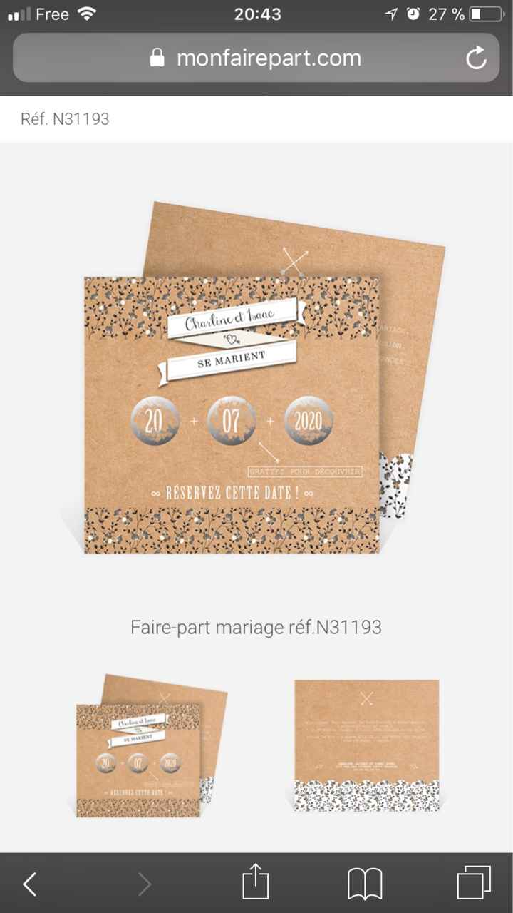  💕💕comment sont vos faire-part???💕💕 - 1