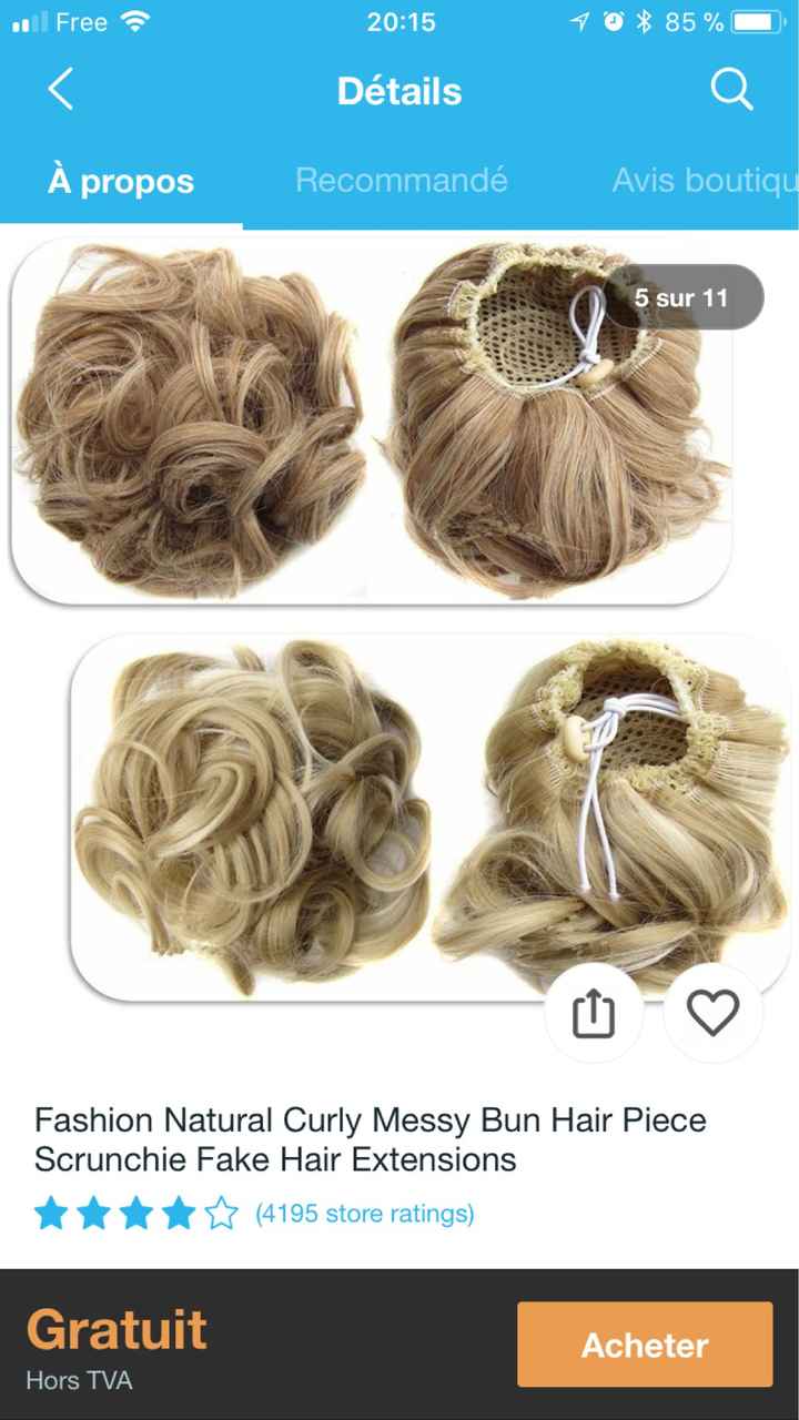 Cherche rajout chignon - 2