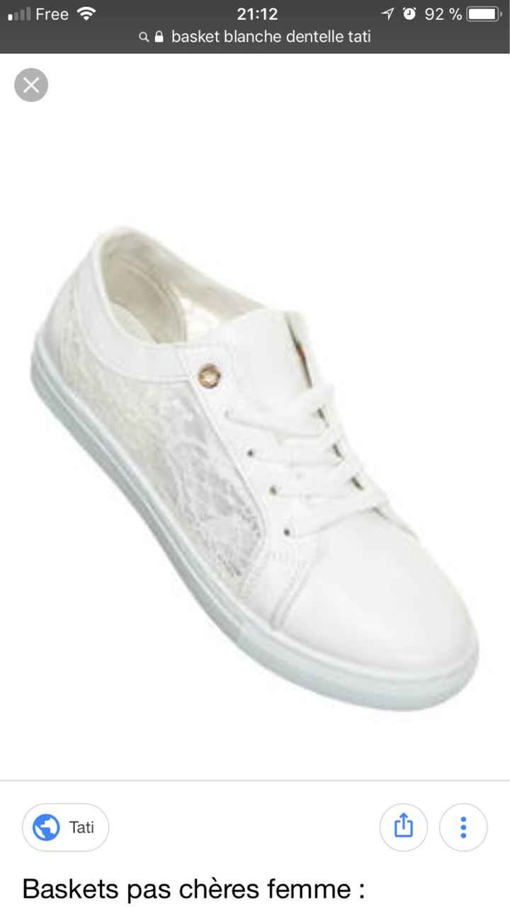 Des baskettes pour votre jour j - 1