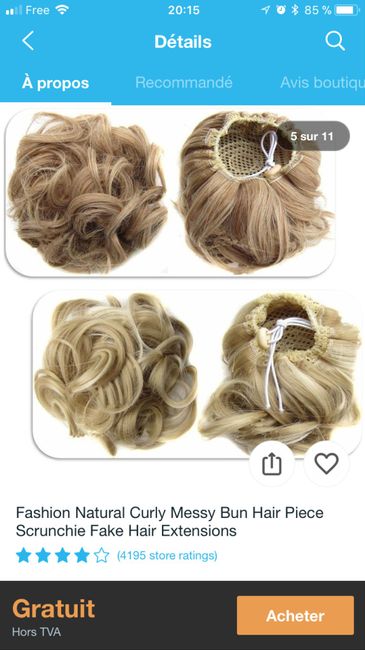 Cherche rajout chignon - 2