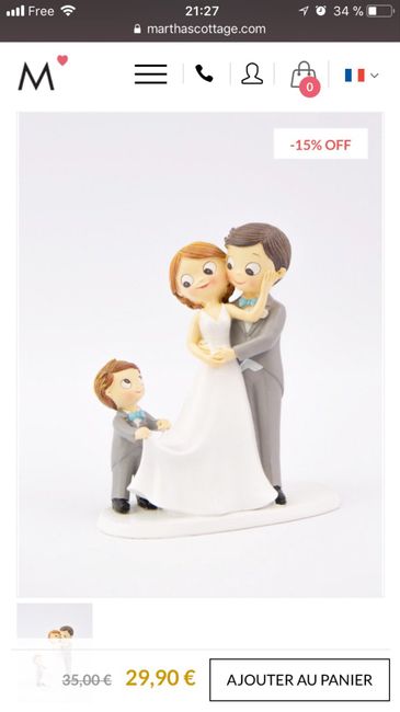 Cake topper avec enfant - 1