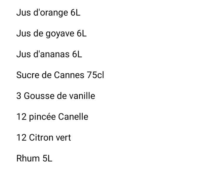 Vin d'honneur punch - 1