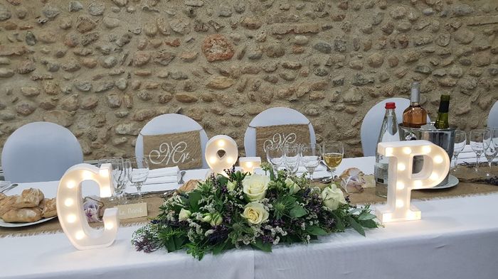 Distinguer la table d'honneur - 2