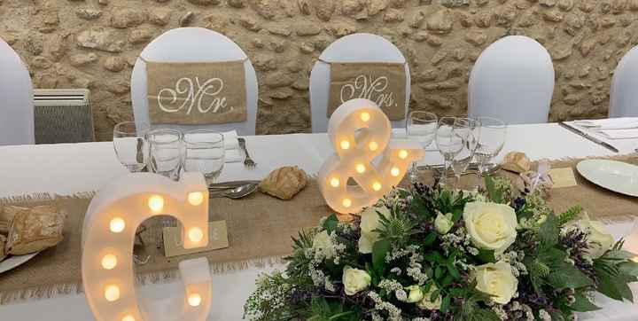 Distinguer la table d'honneur - 3