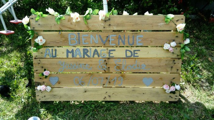 Panneau arrivée extérieur vin d'honneur - 1