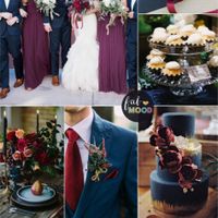 Chaise pliante rouge et décor nature / champêtre - 1