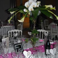 Centre de table des mariés