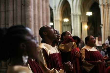 Cérémonie religieuse chorale gospel