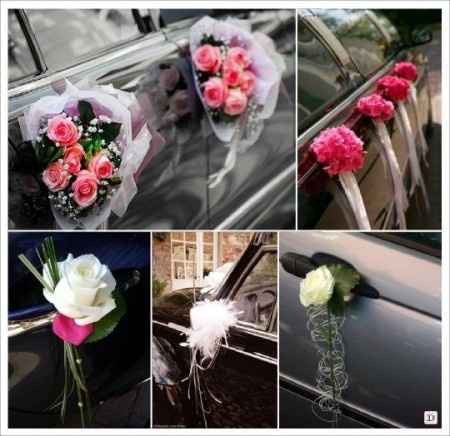 Décoration voiture tons roses