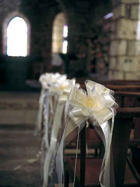 Décoration bancs d'église