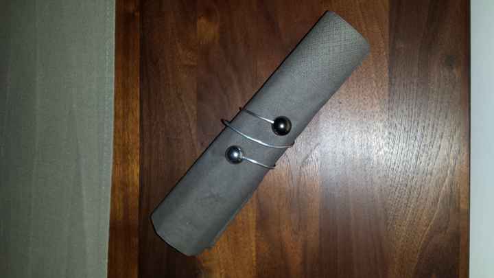 Rond de serviette et menu - 2