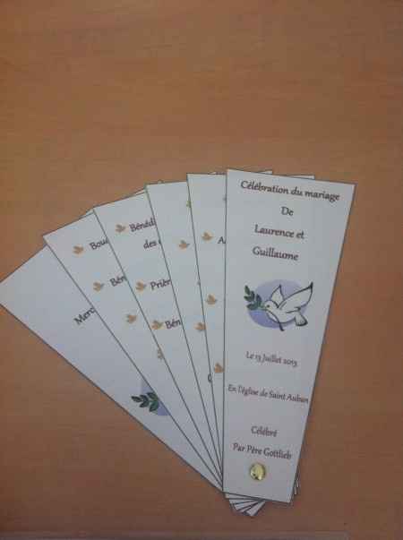 Création livret de messe église - 1