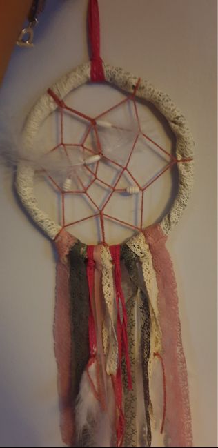 Attrapes rêves et cerceaux  fleuris - 1