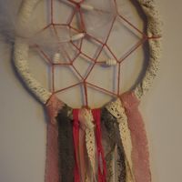 Attrapes rêves et cerceaux  fleuris - 1