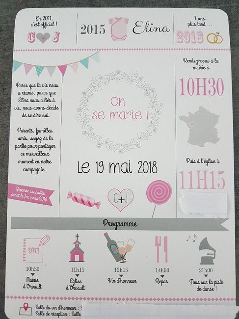  Faire part reçu - 2