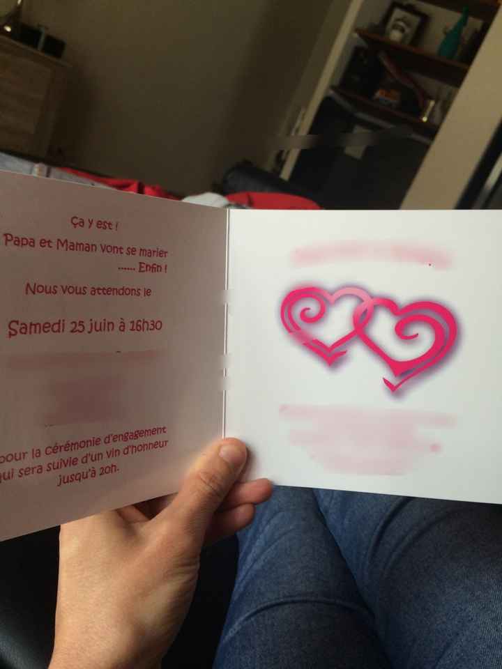 Faire part fait par les enfants - 1