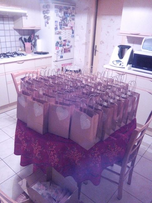Nos welcome bags (une partie)