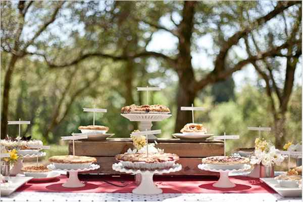 idée pour bar à sirops et petits gateaux