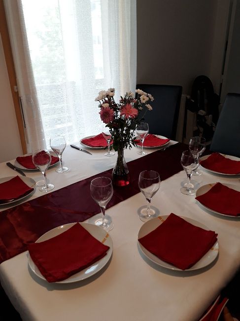 Essaie déco table avec fleur - 2