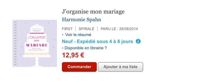 Livre organisation de mariage - 1