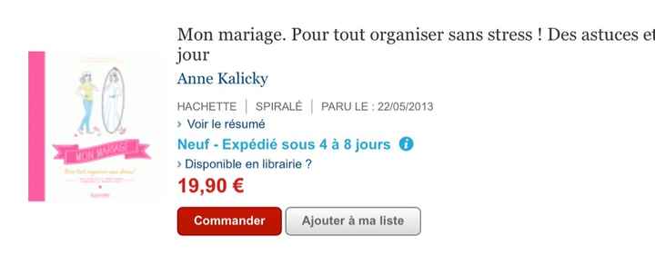 Livre organisation de mariage - 2
