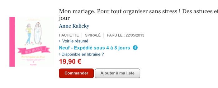 Livre organisation de mariage - 2