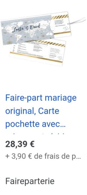 Faire-part champêtre/voyage - 1