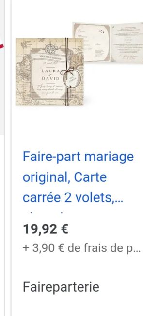 Faire-part champêtre/voyage - 2