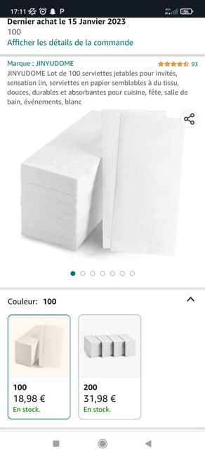 Serviettes de table + nappes - 2