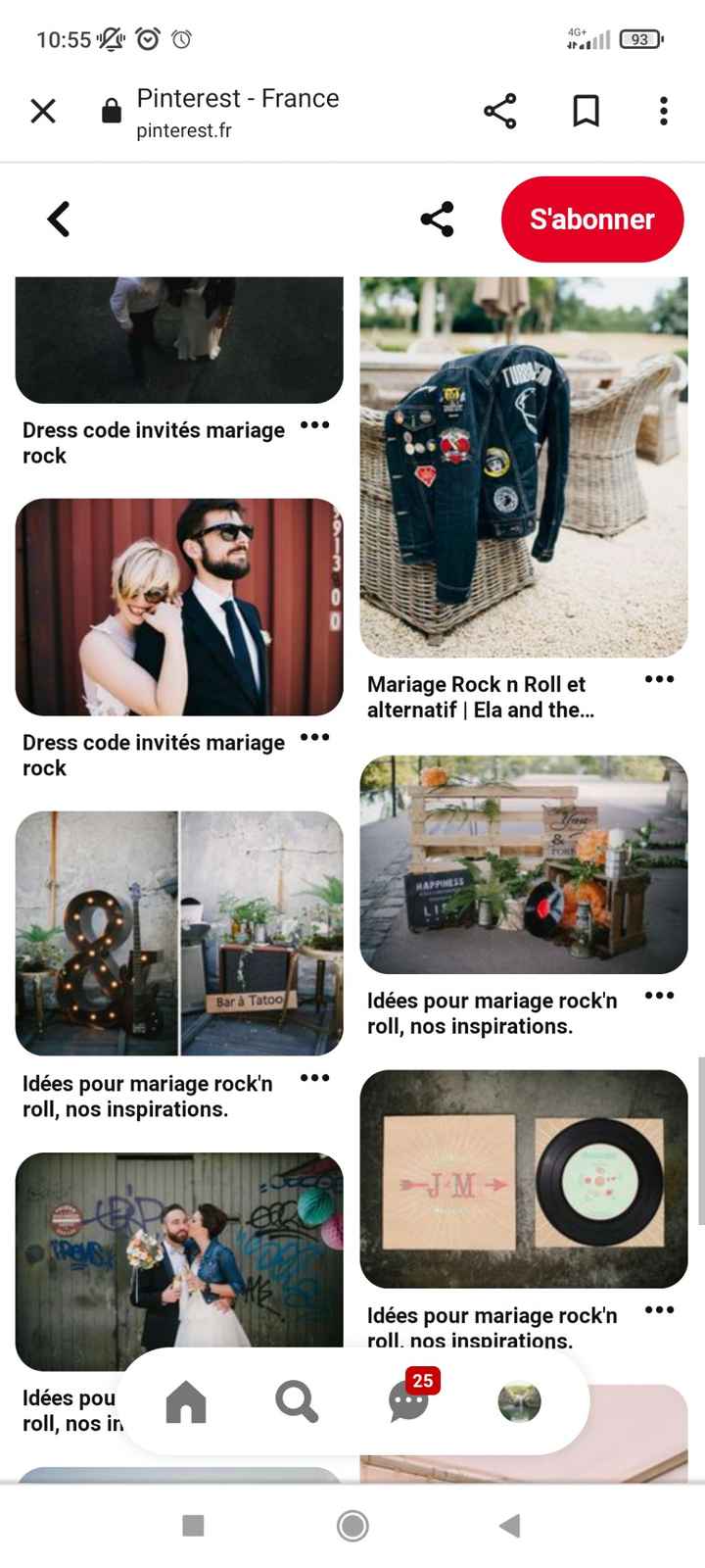 Mariage rouge, noir, blanc rock ans roll - 2