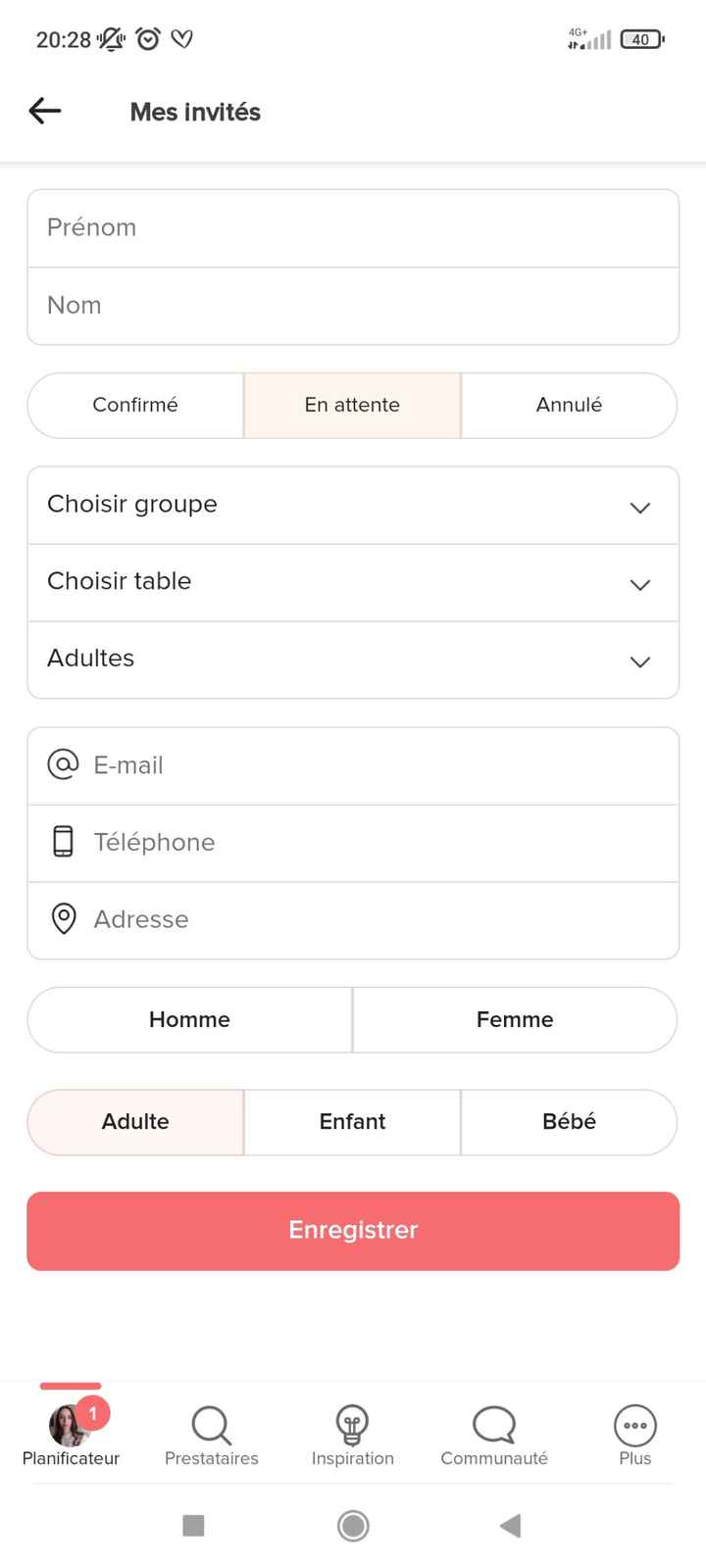 Liste invité - 1