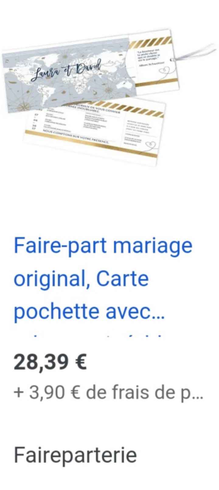 Faire-part champêtre/voyage - 1