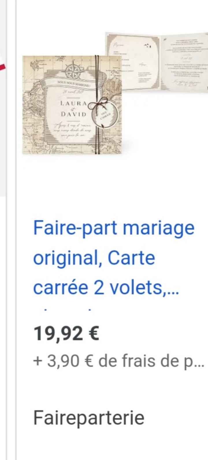 Faire-part champêtre/voyage - 2