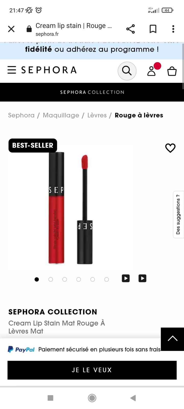 Rouge à lèvres Yves Rocher, votre avis. - 1