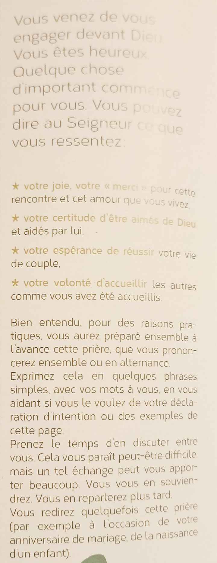 Déroulé mariage chrétien - 6