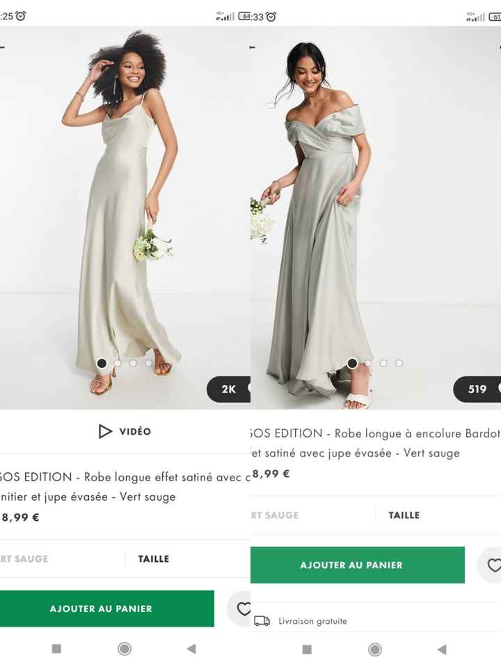 Robes de demoiselle d'honneur Asos - 2