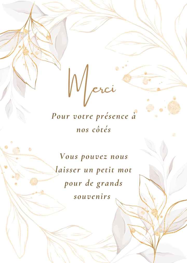 Table livre d'or - 1