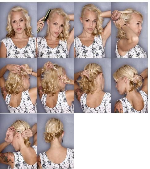 chignon tressé