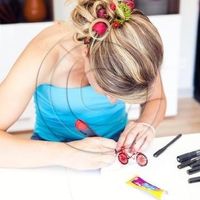 Chignon+fleurs (vue de dessus)
