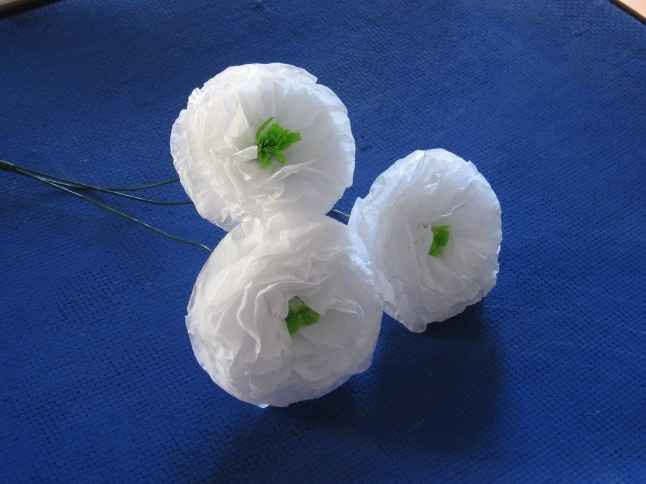 Fleur en papier de soie