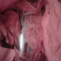 Vue de près flûte pour les témoins