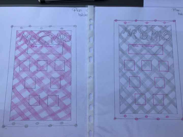 Test dessin décoration plan de table - 1