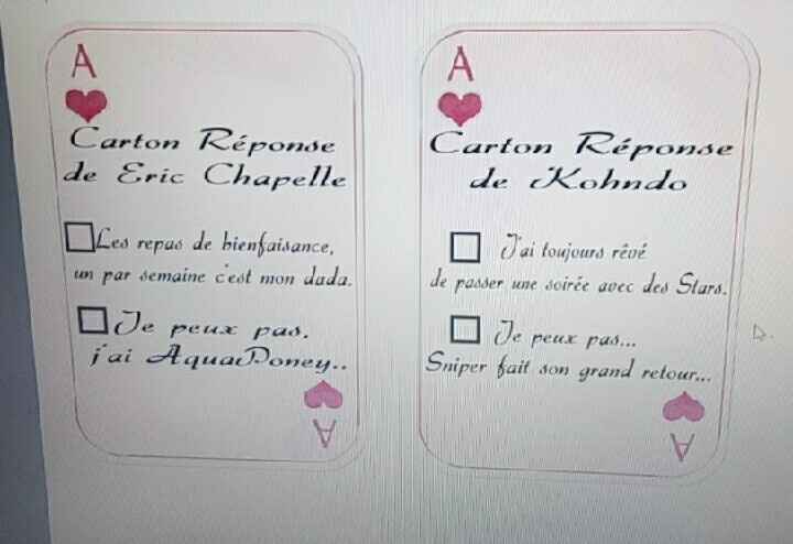 Carton réponse pour les invités - 2