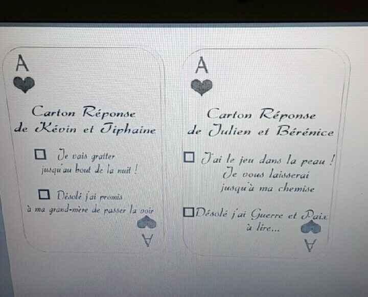 Carton réponse pour les invités - 4