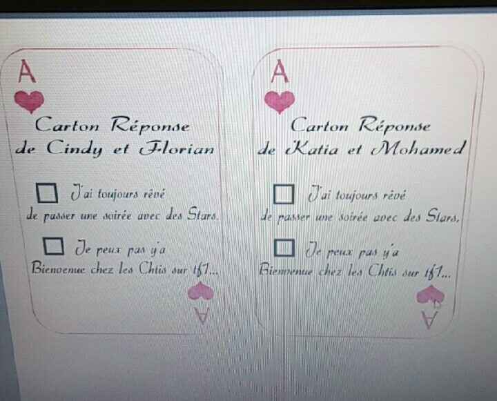 Carton réponse pour les invités - 5