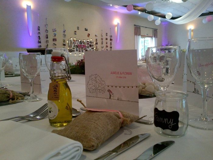 menu et cadeau invités