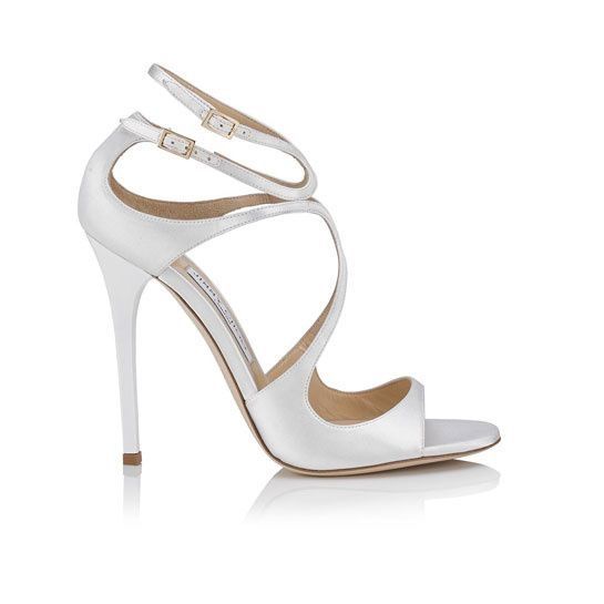 Belle talon blanche ouverte