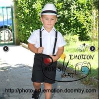 mon beau gosse, ma surprise du jour car habillé par son papa!!