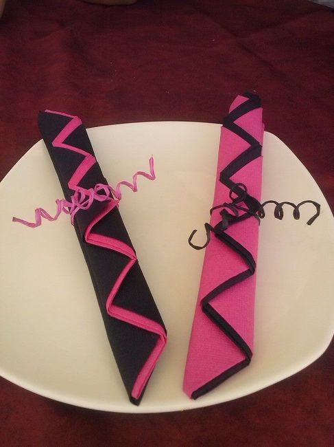 Mon pliage de serviettes